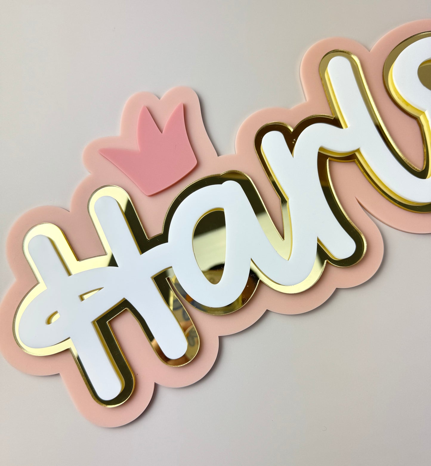Custom Name Sign Detailed | Triple layered acrylic name plaque - Ballet