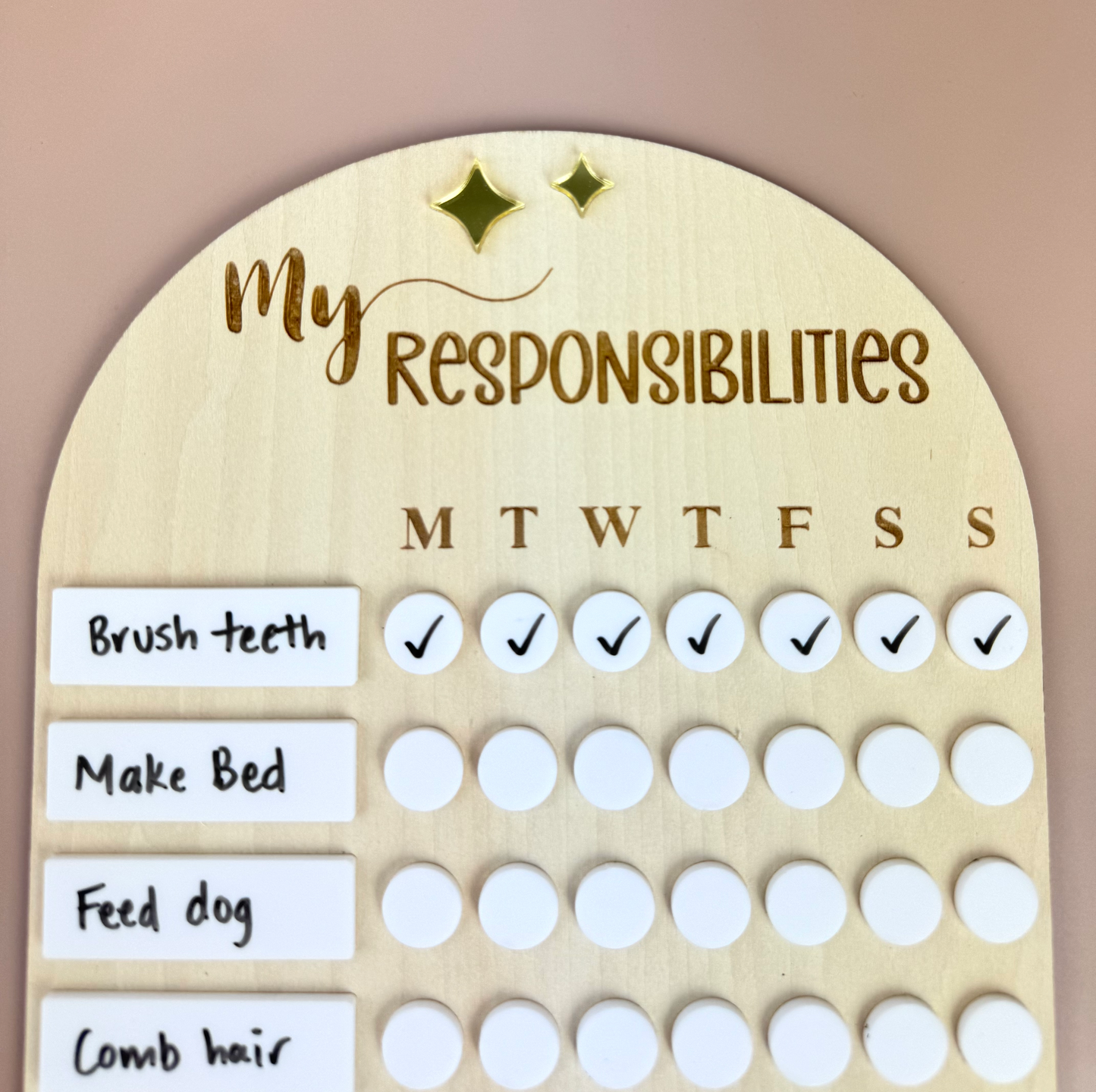 My Responsibilities - Reusable Chore Chart