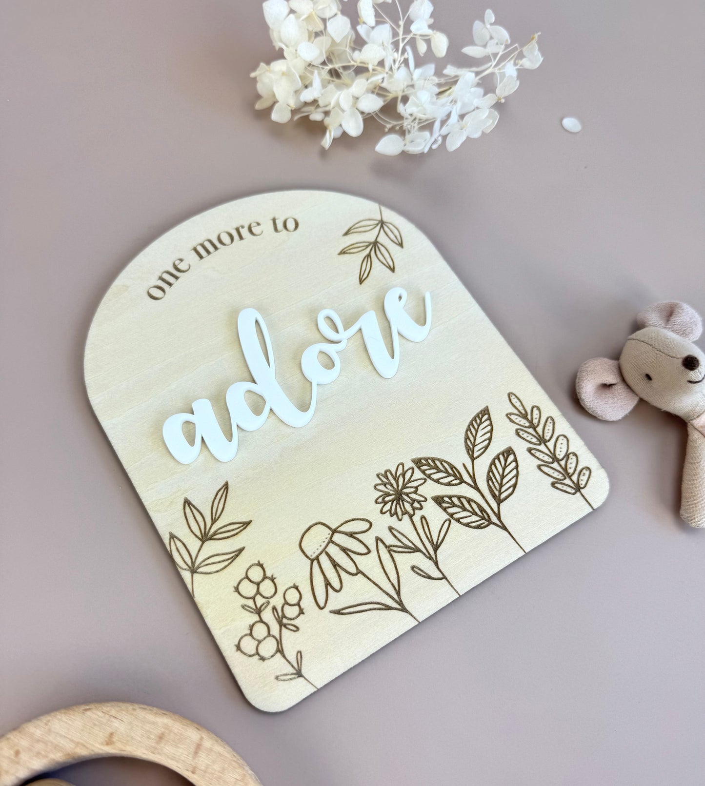One more to Adore - Wildflower Acrylic