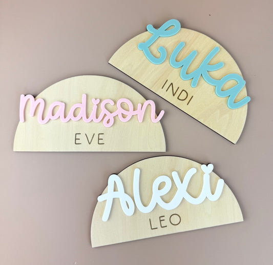 Arch Custom Name Door Sign