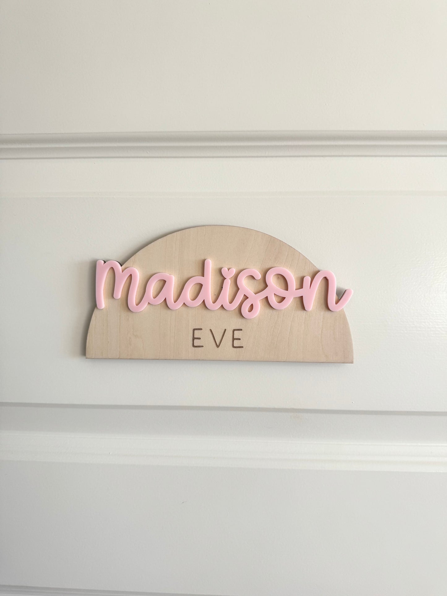 Arch Custom Name Door Sign