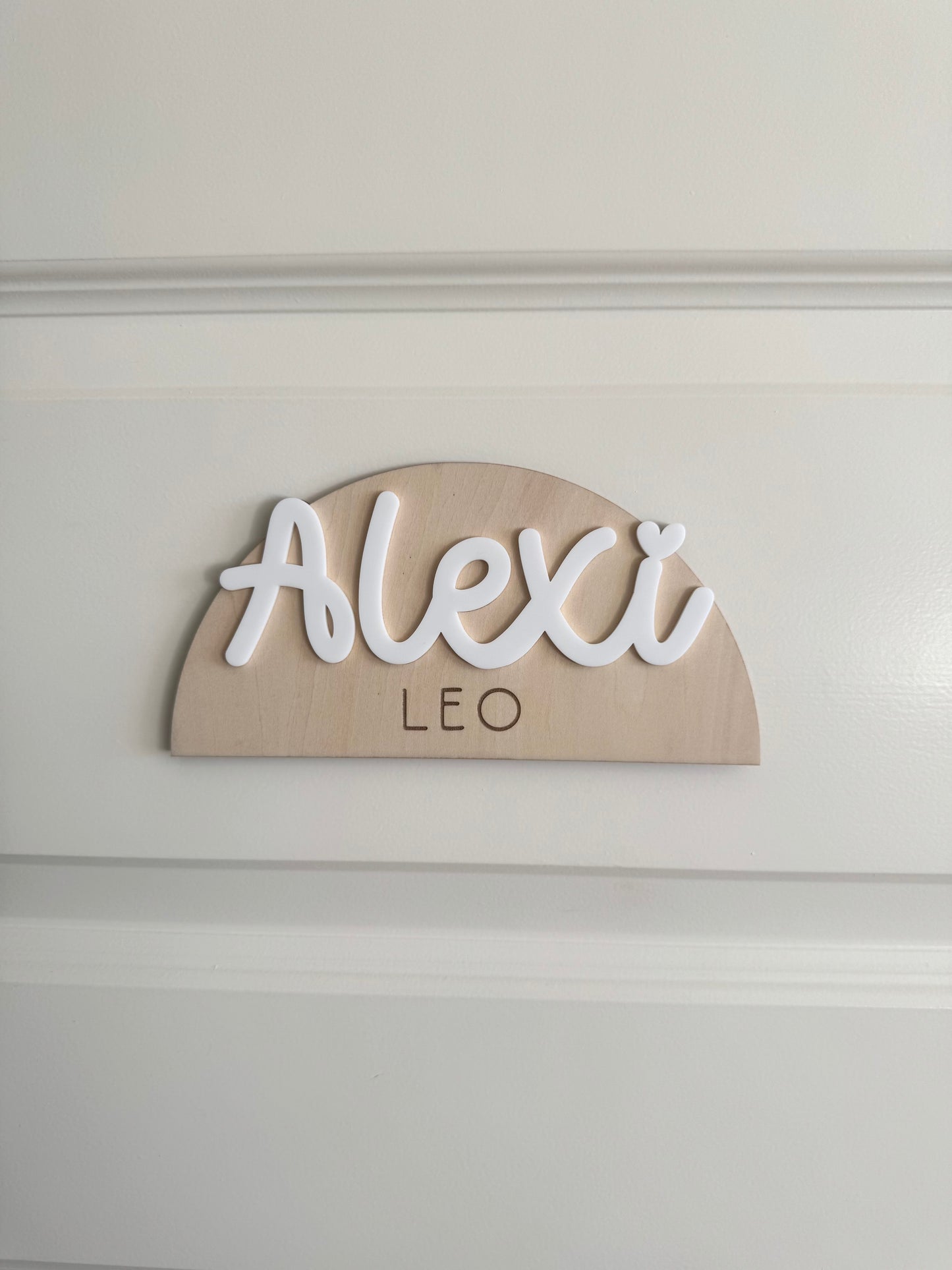 Arch Custom Name Door Sign