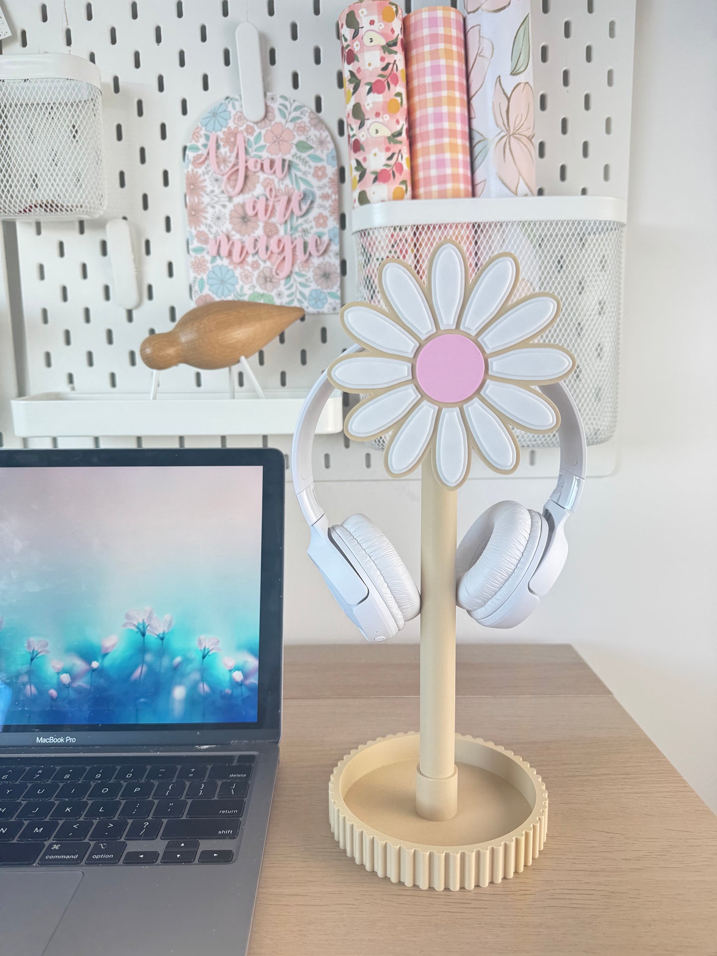 Headphone Stand Organiser - Flower