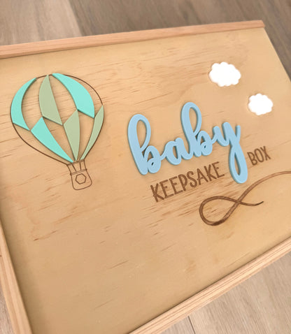 Baby Keepsake Box - Hot Air Balloon