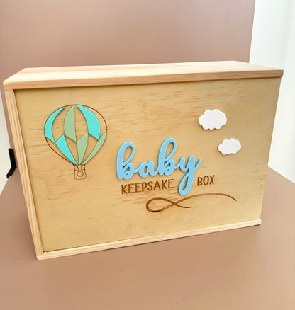 Baby Keepsake Box - Hot Air Balloon