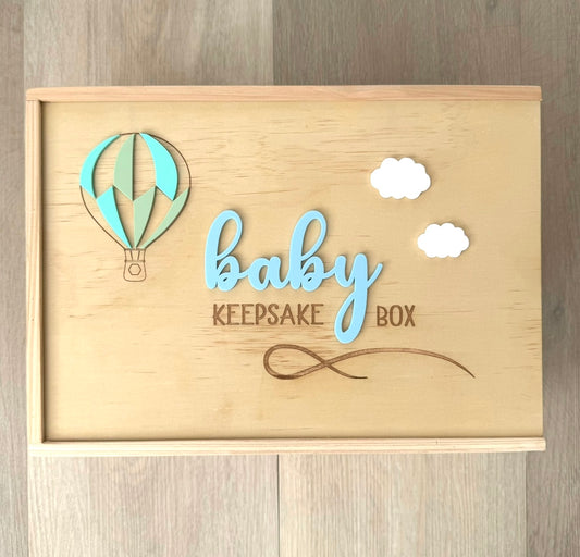 Baby Keepsake Box - Hot Air Balloon