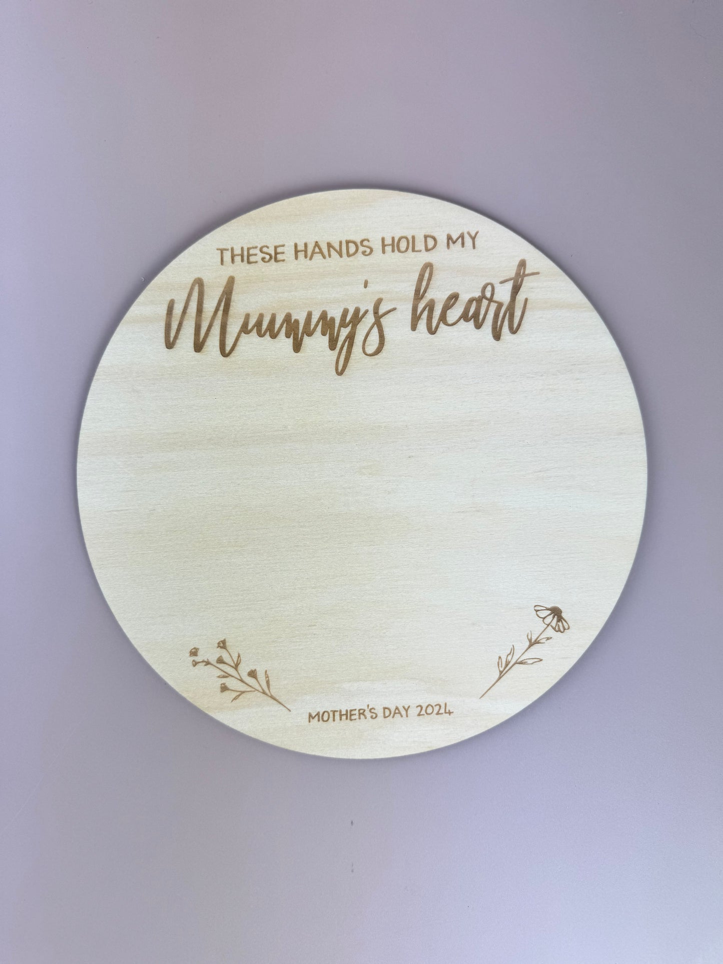 Mother's Day Handprint Plaque