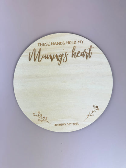 Mother's Day Handprint Plaque