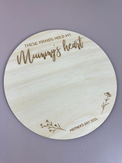 Mother's Day Handprint Plaque