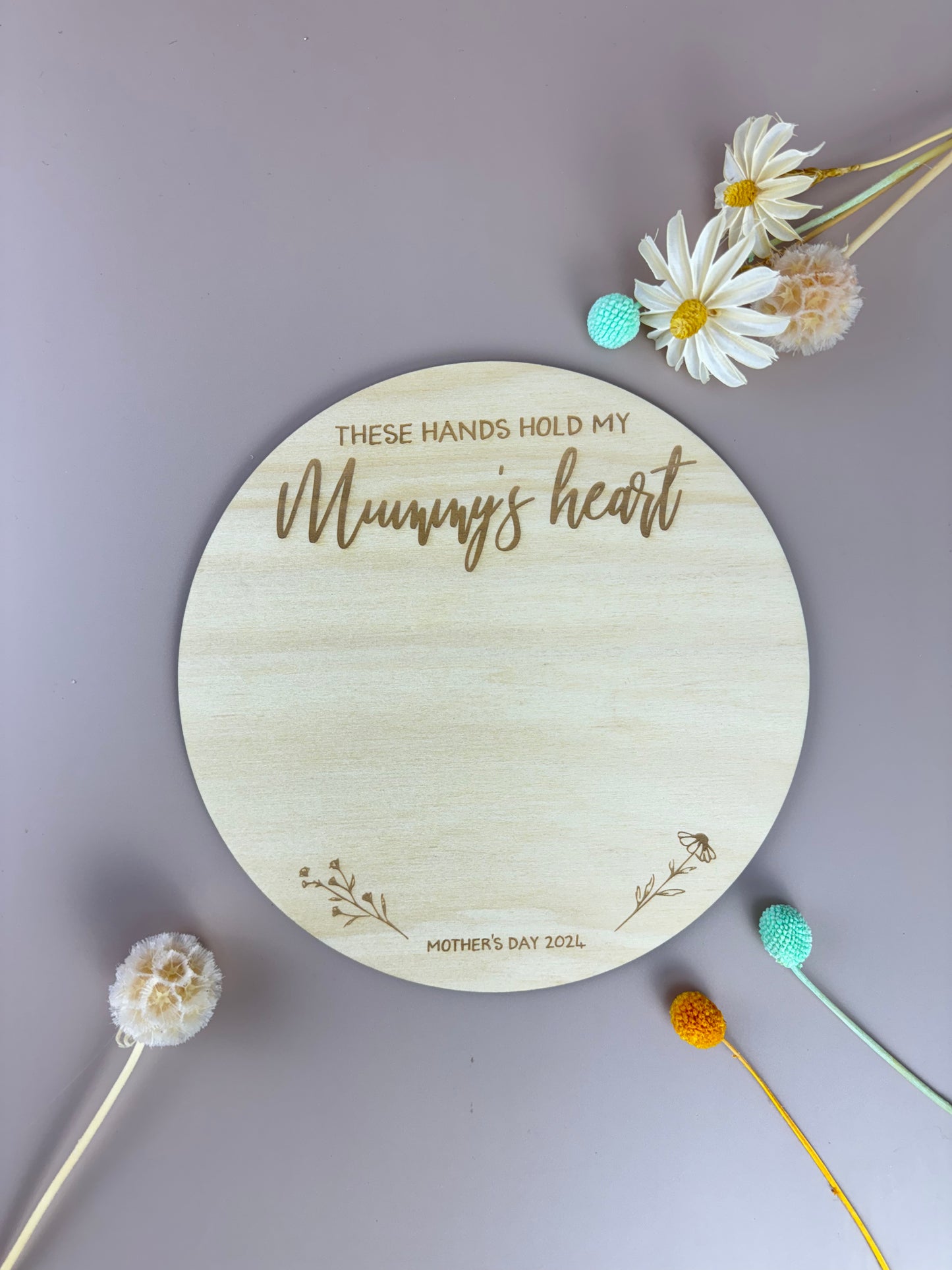 Mother's Day Handprint Plaque