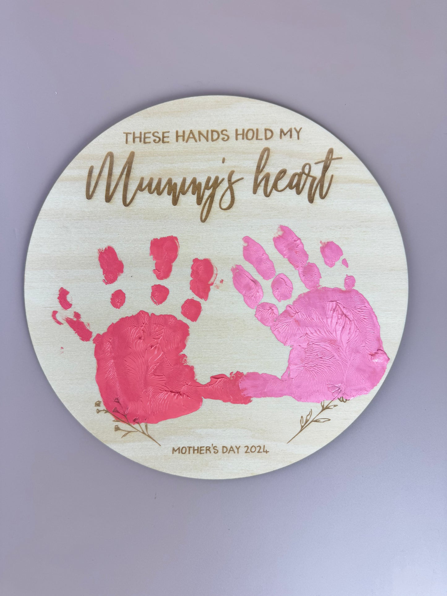 Mother's Day Handprint Plaque