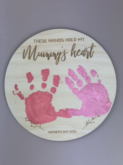 Mother's Day Handprint Plaque