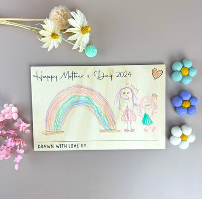 Mother's Day Drawing Plaque