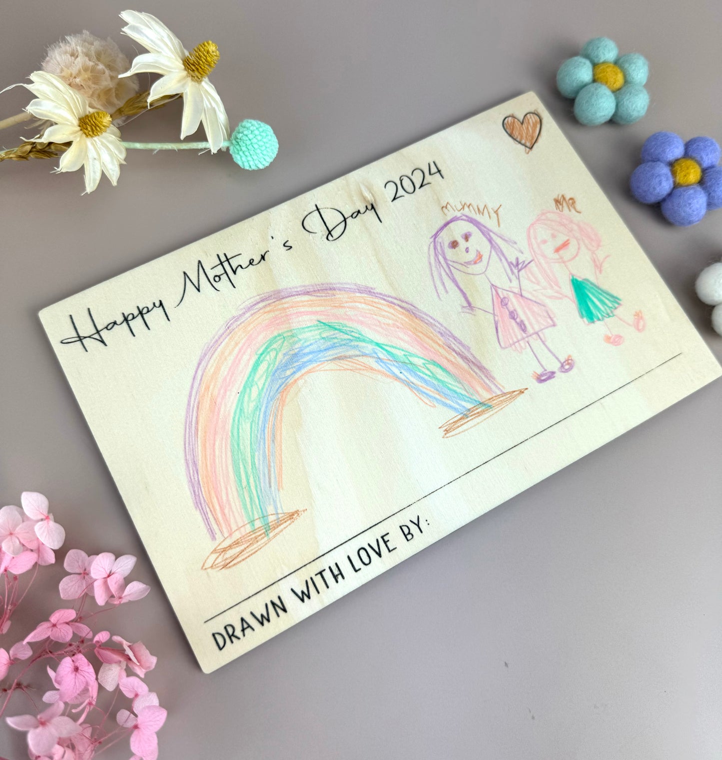 Mother's Day Drawing Plaque