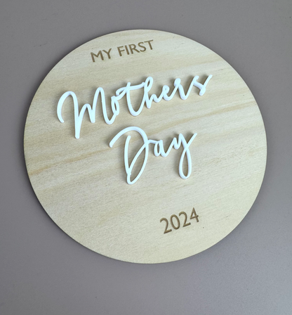 My first Mother's Day 2024 Plaque