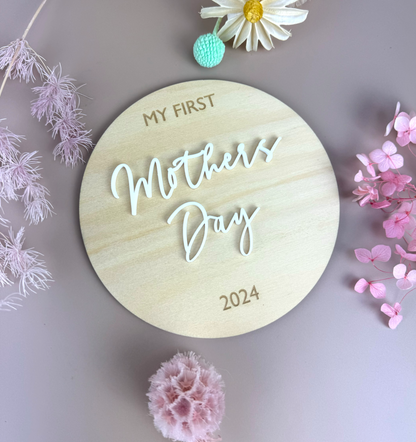 My first Mother's Day 2024 Plaque