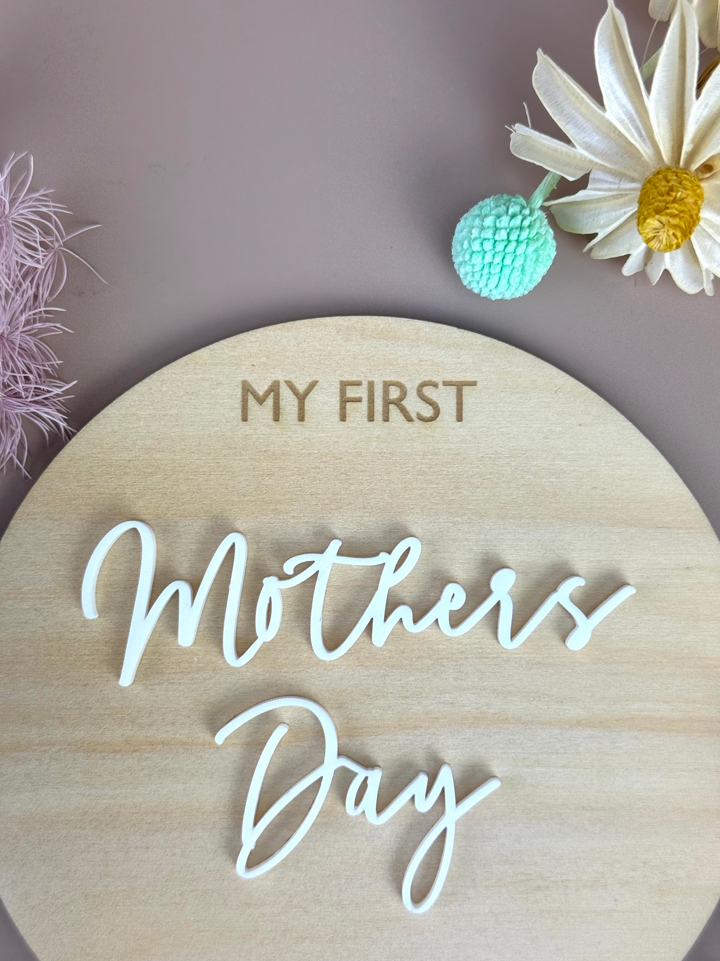 My first Mother's Day 2024 Plaque