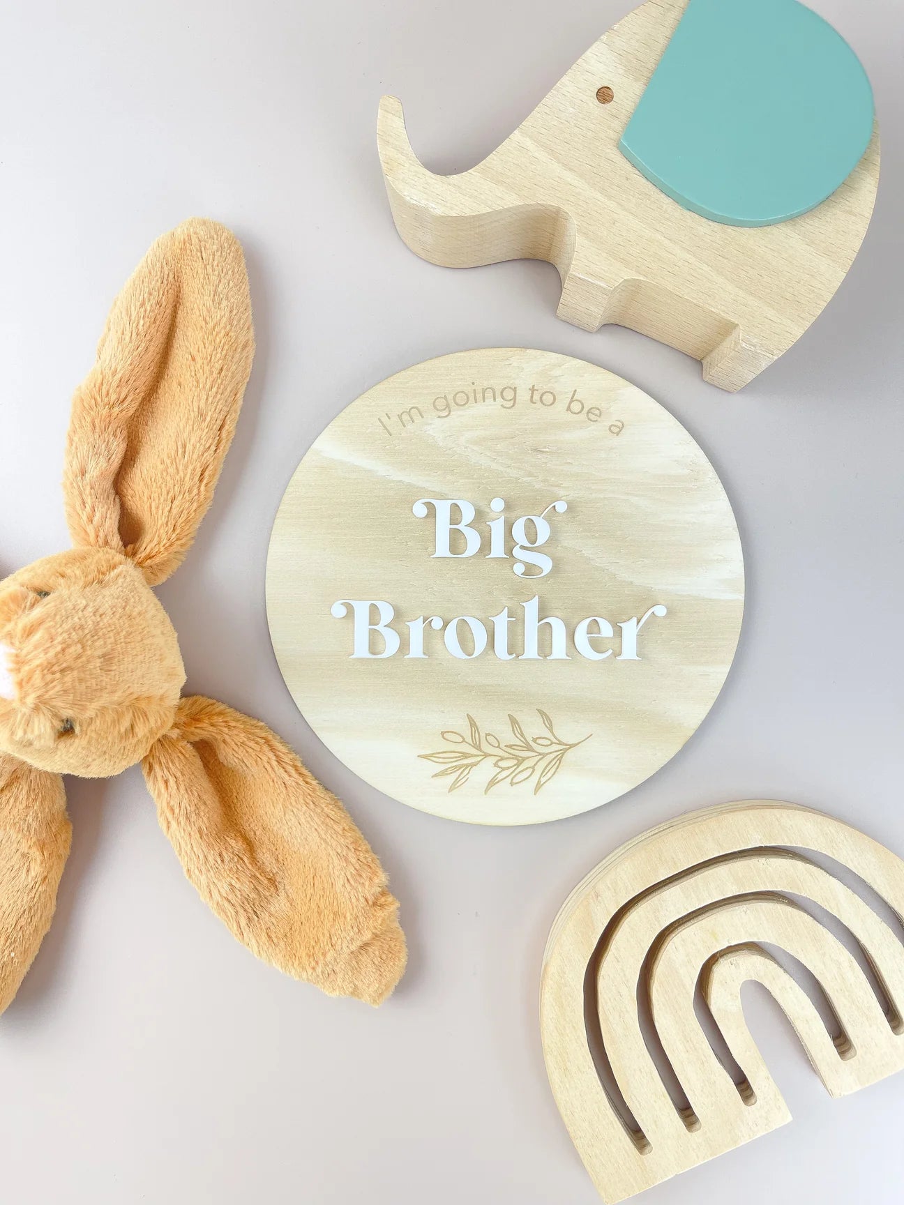 I'm going to be a big brother - white acrylic -Pregnancy Announcement Plaque