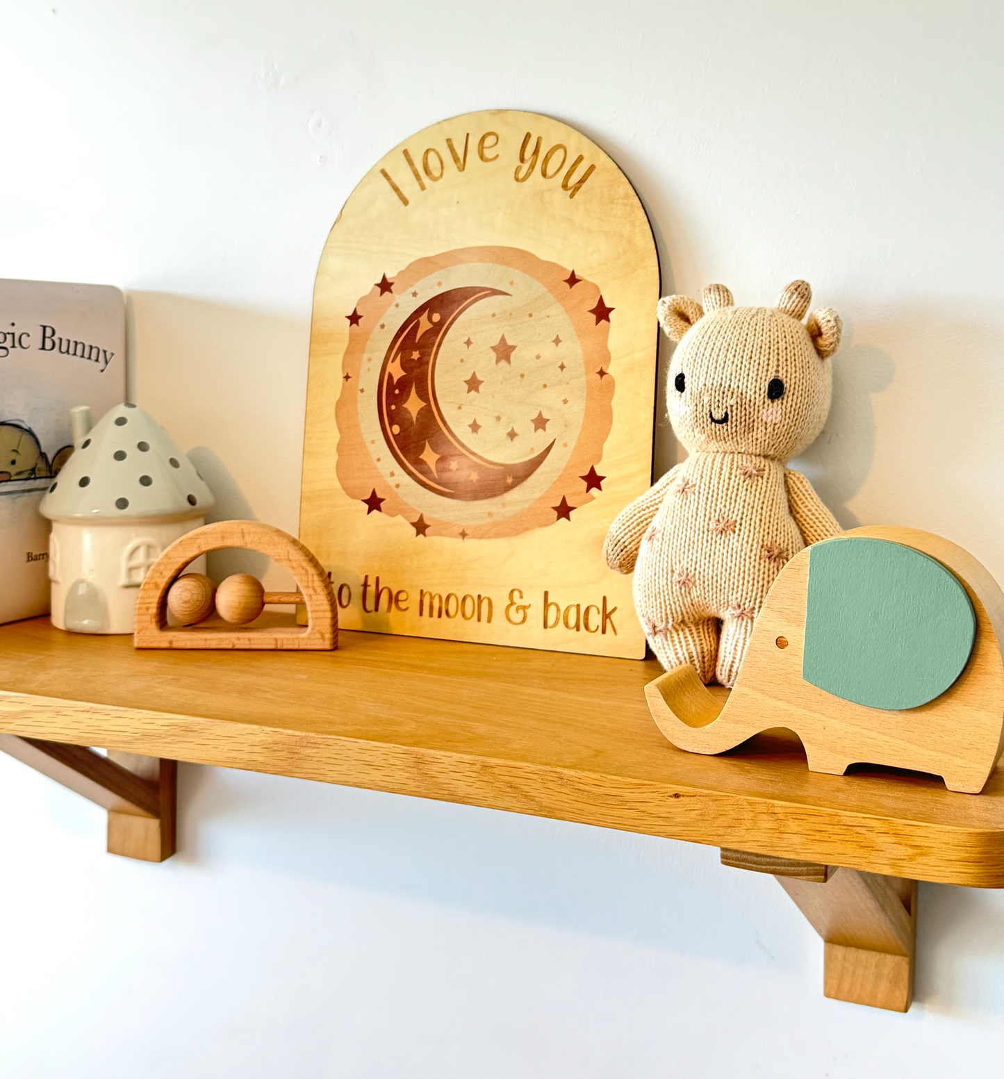 I love you to the moon & back - Decor Sign