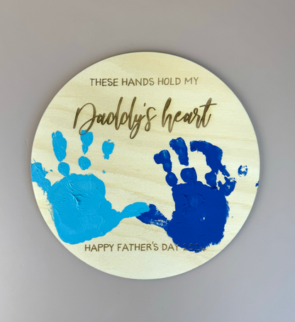 Father's Day Handprint Plaque 2024