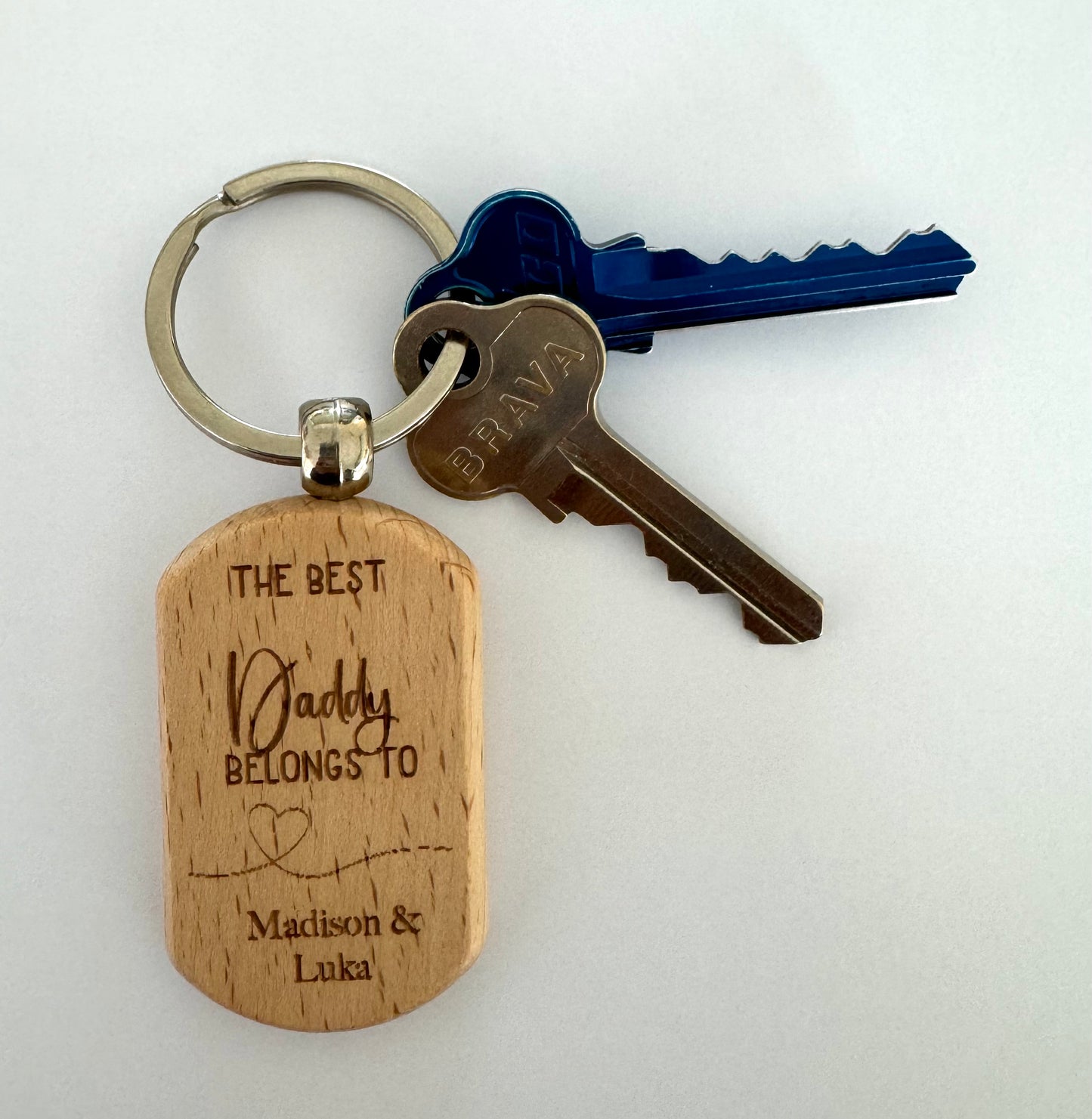 Personalised Fathers Day Keyring