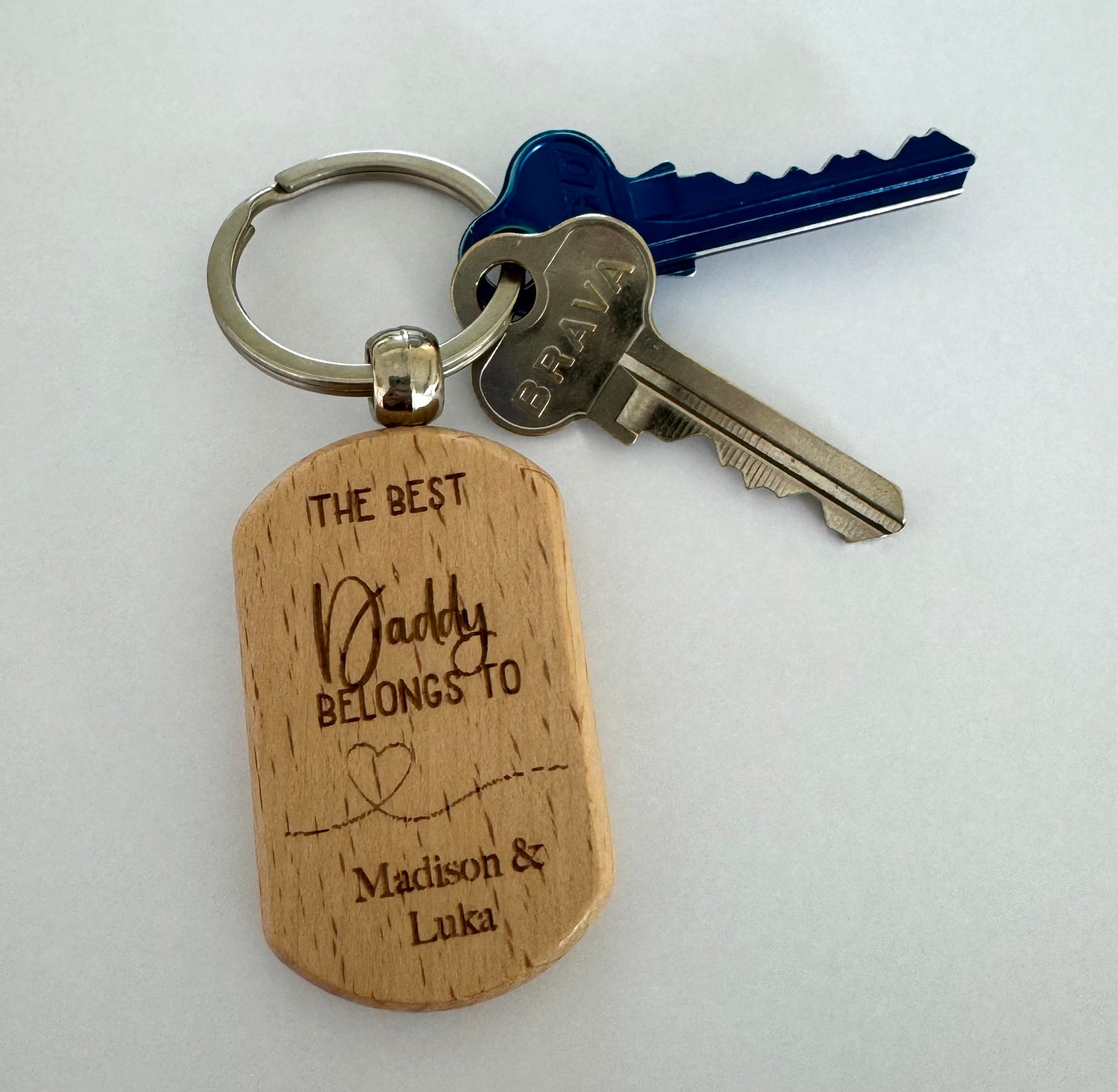 Personalised Fathers Day Keyring