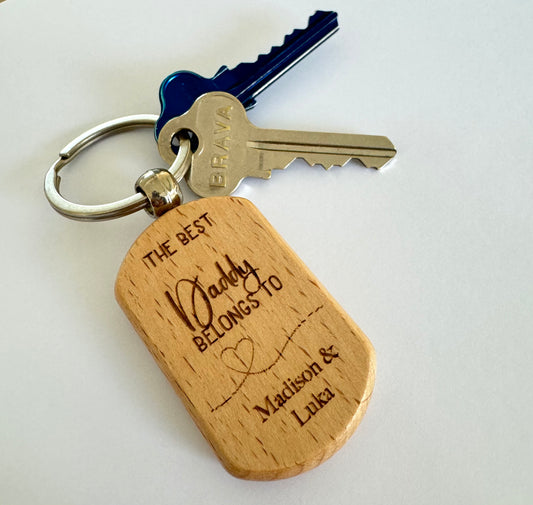 Personalised Fathers Day Keyring