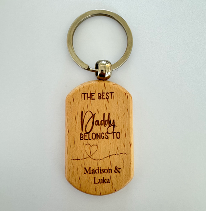 Personalised Fathers Day Keyring