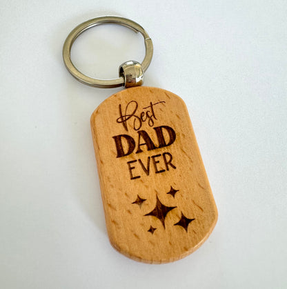 Best Dad Ever Keyring - Fathers day keepsake