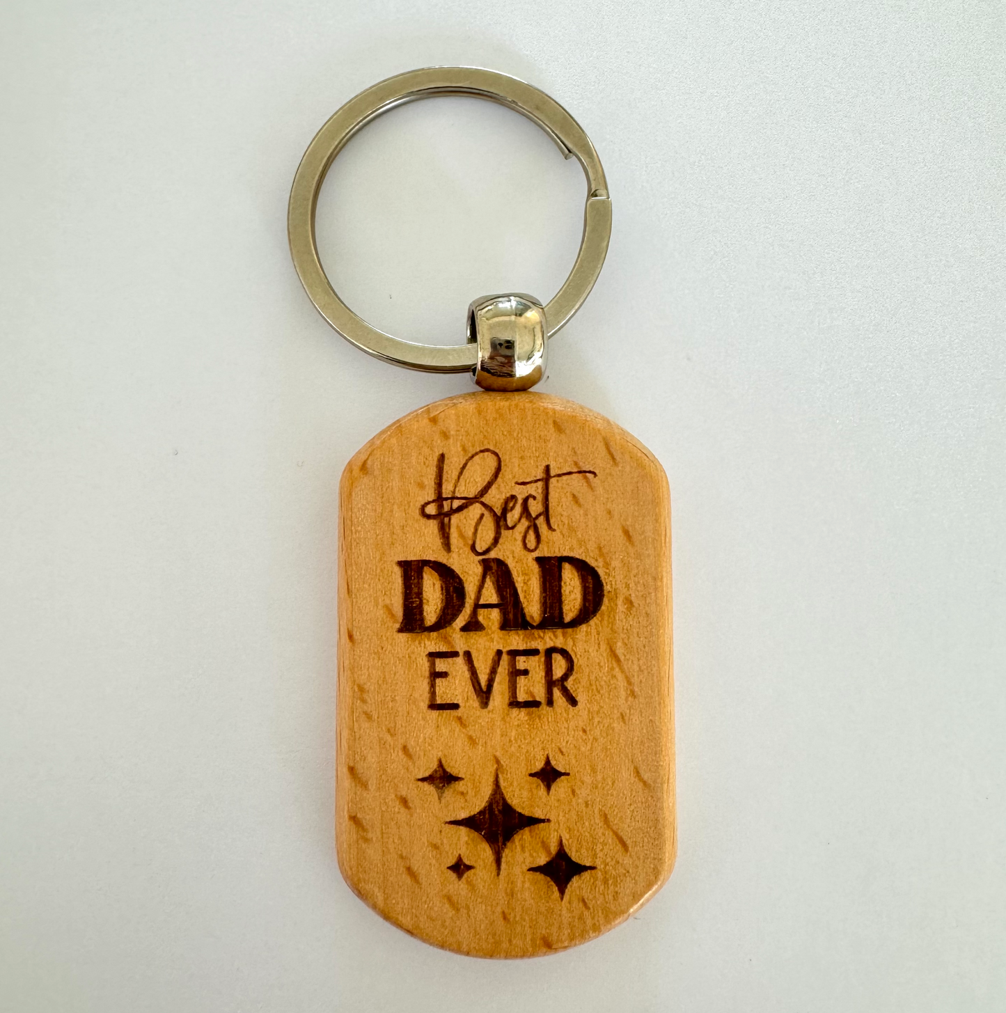 Best Dad Ever Keyring - Fathers day keepsake