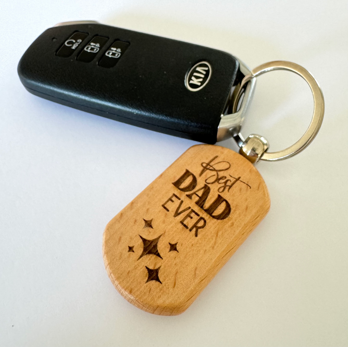 Best Dad Ever Keyring - Fathers day keepsake