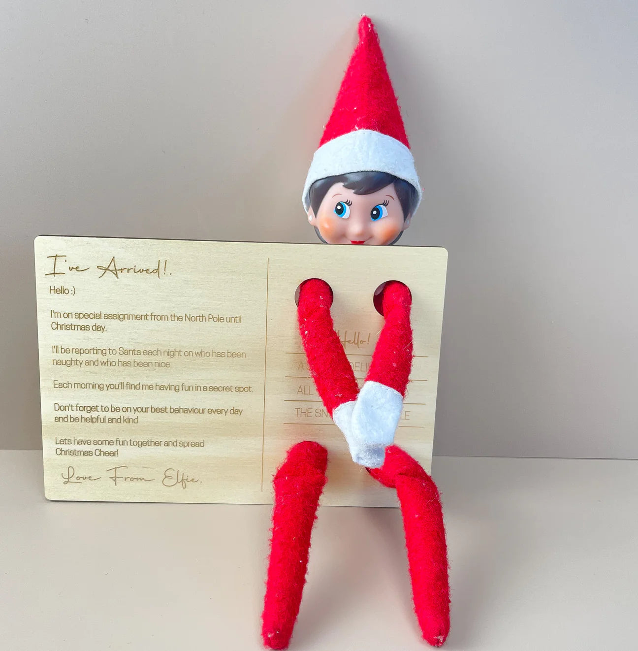 Elf Postcard "I've Arrived!" - Elf on the Shelf Prop