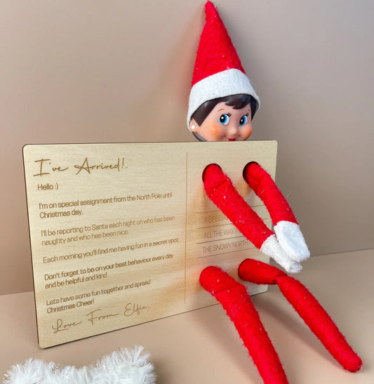 Elf Postcard "I've Arrived!" - Elf on the Shelf Prop