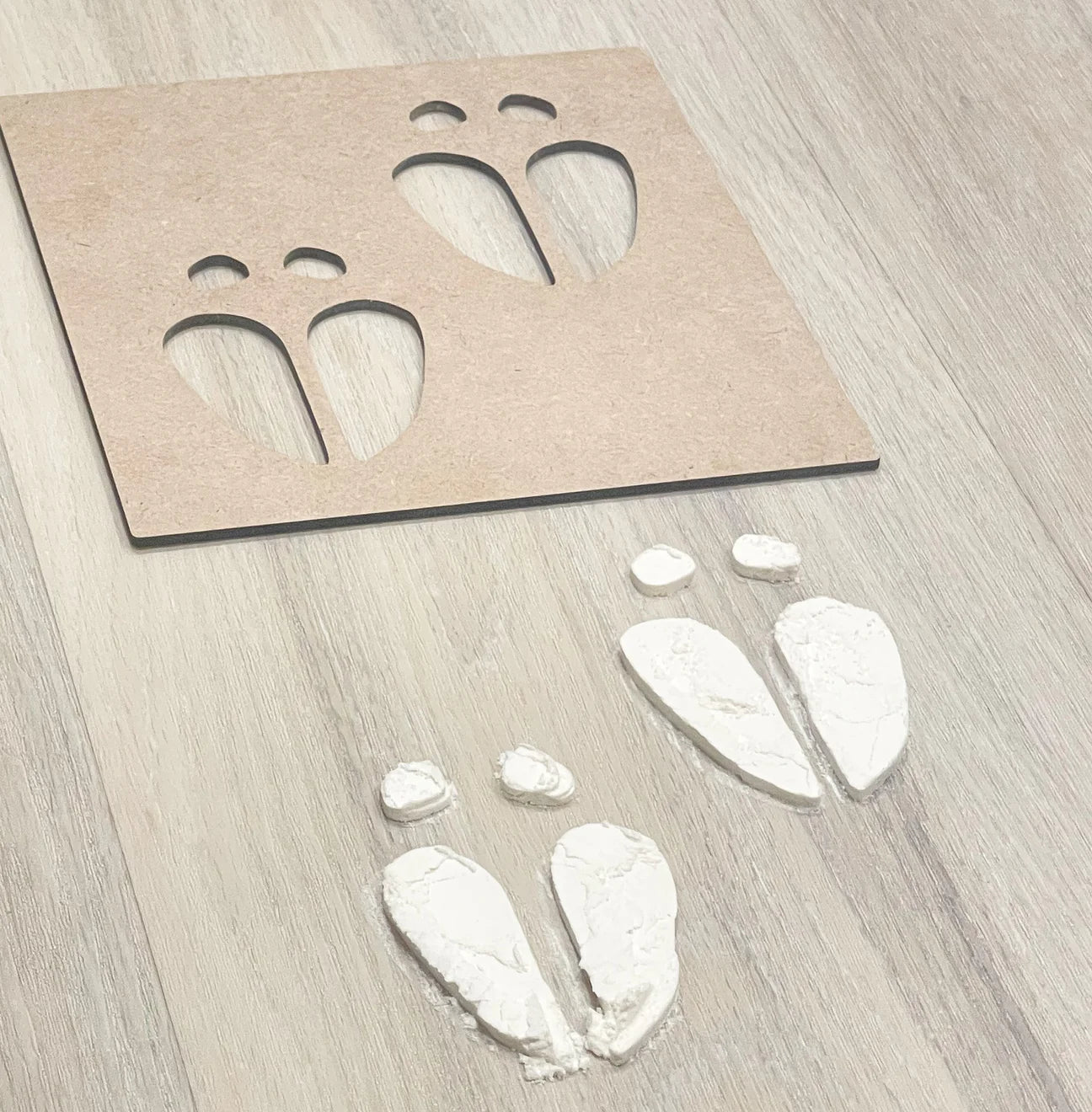 Reindeer Footprint Stencil