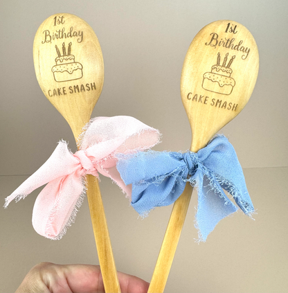 1st Birthday Cake Smash Spoon