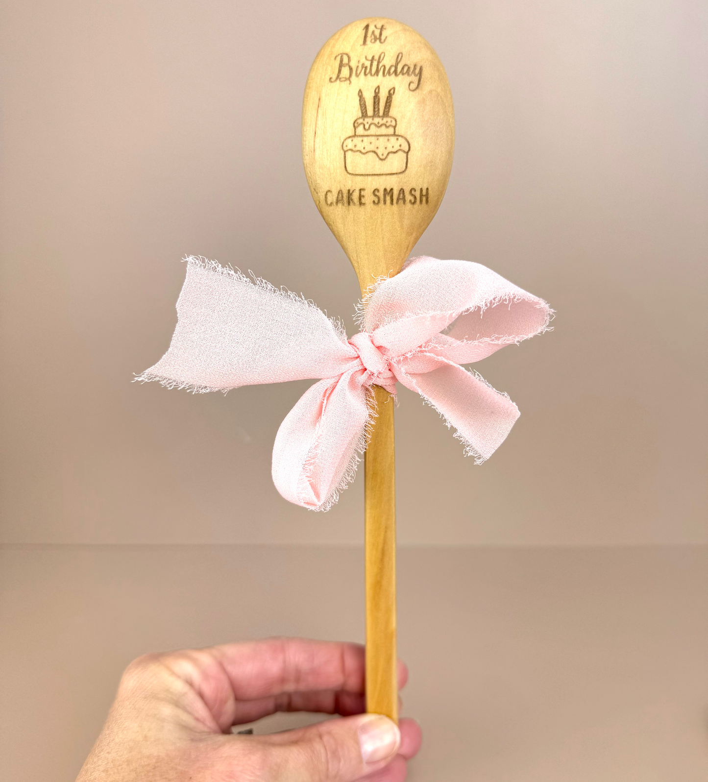 1st Birthday Cake Smash Spoon