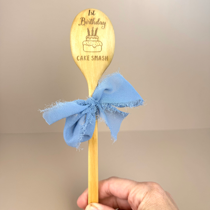 1st Birthday Cake Smash Spoon