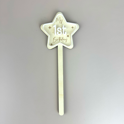 My 1st Birthday Star Wand