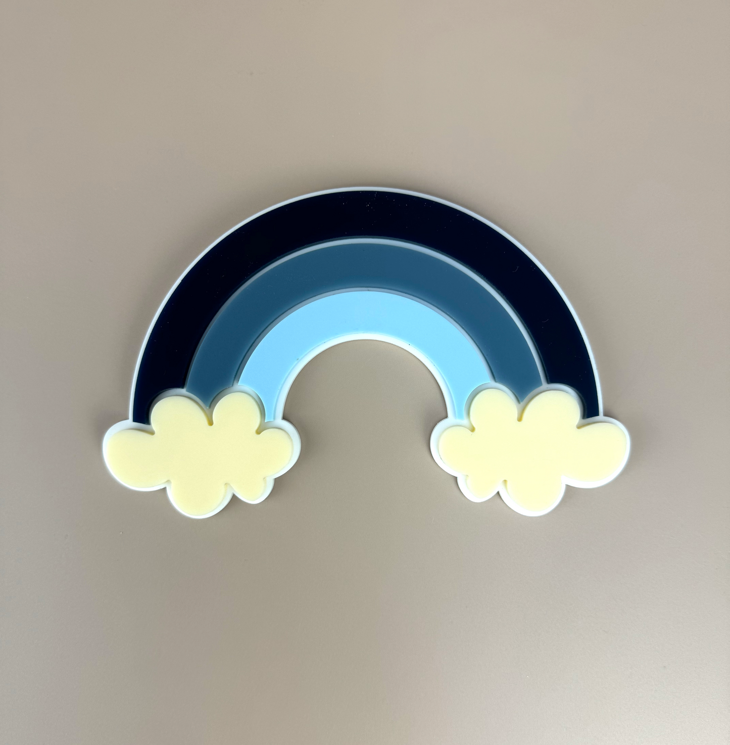 Acrylic Decor Shapes - Blue Rainbow