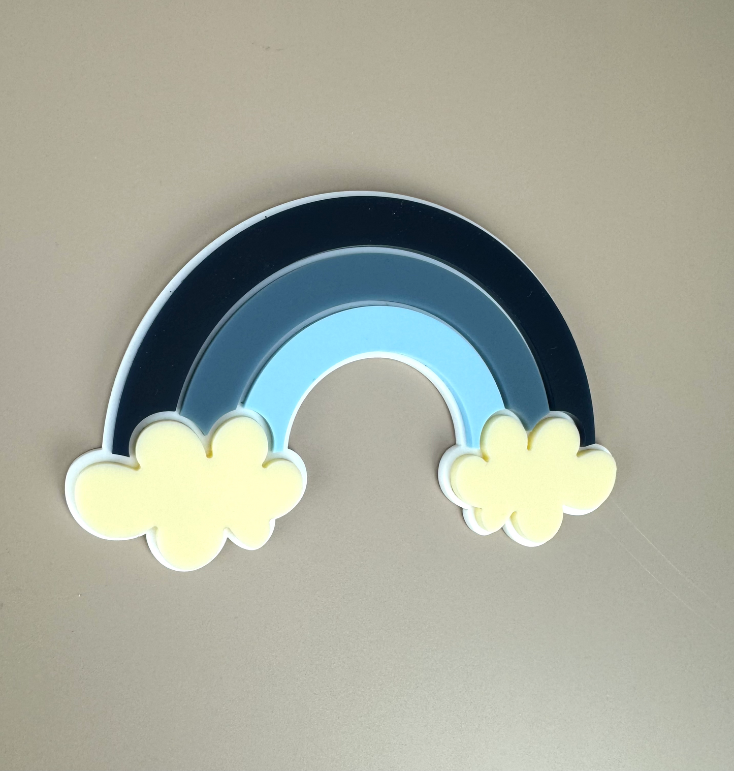 Acrylic Decor Shapes - Blue Rainbow