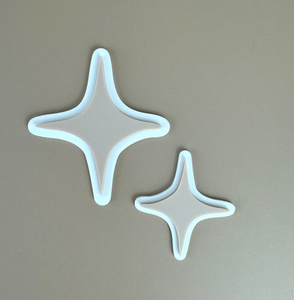 Acrylic Decor Shapes - Neutral Stars