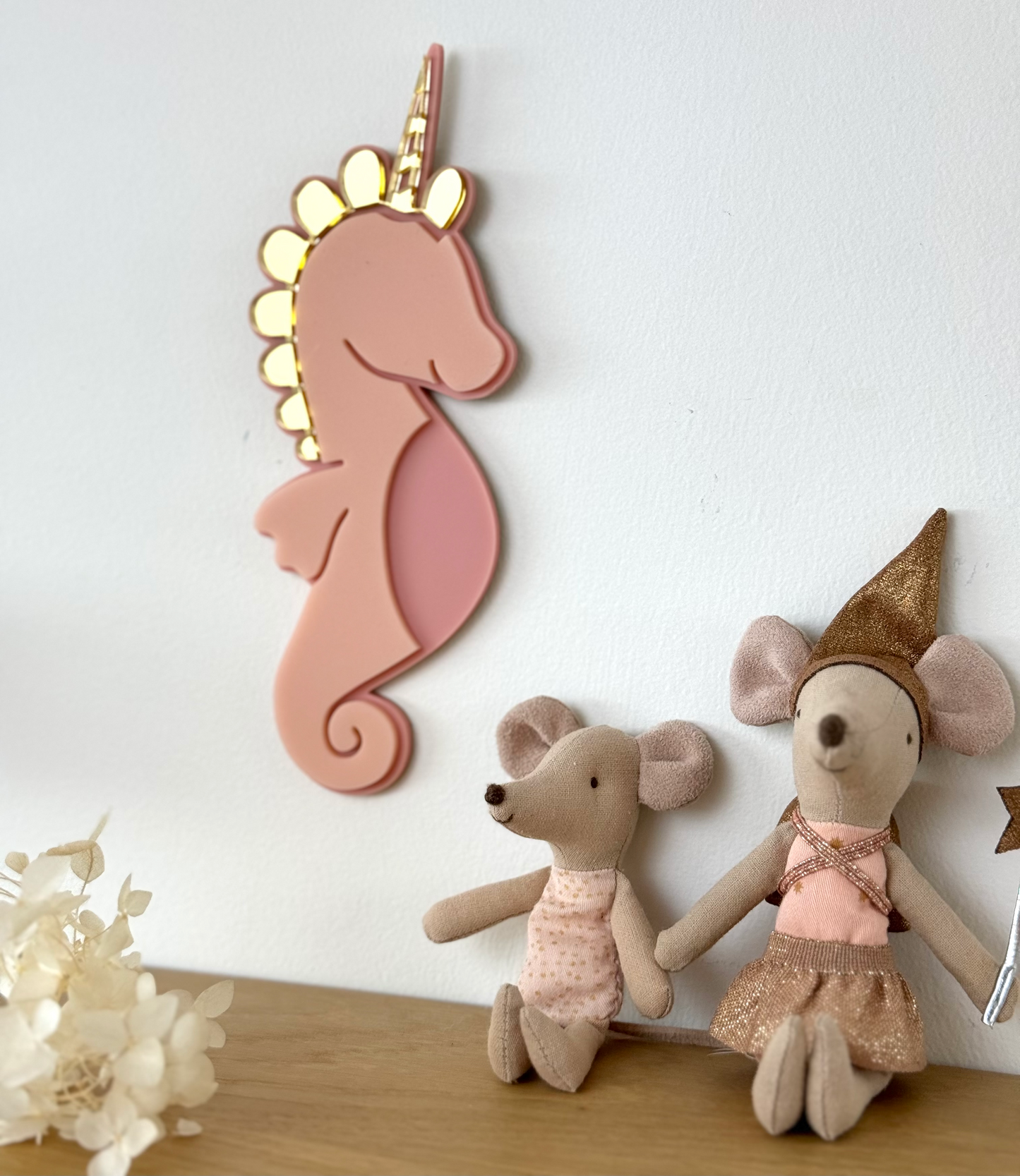 Acrylic Decor Shapes - Unicorn Seahorse