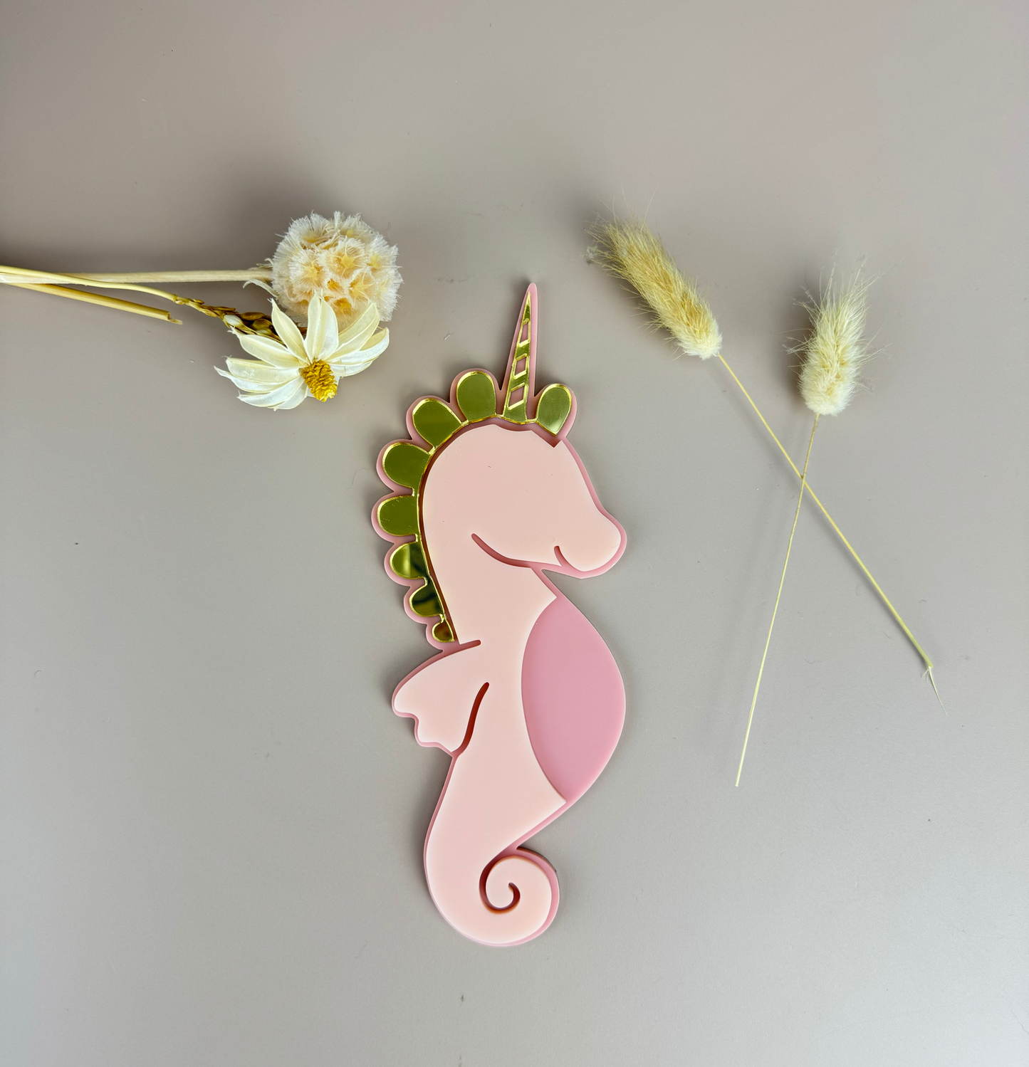 Acrylic Decor Shapes - Unicorn Seahorse