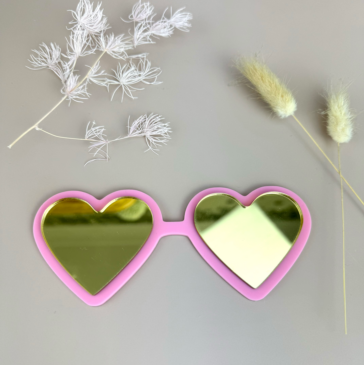 Acrylic Decor Shapes - Heart Sunglasses