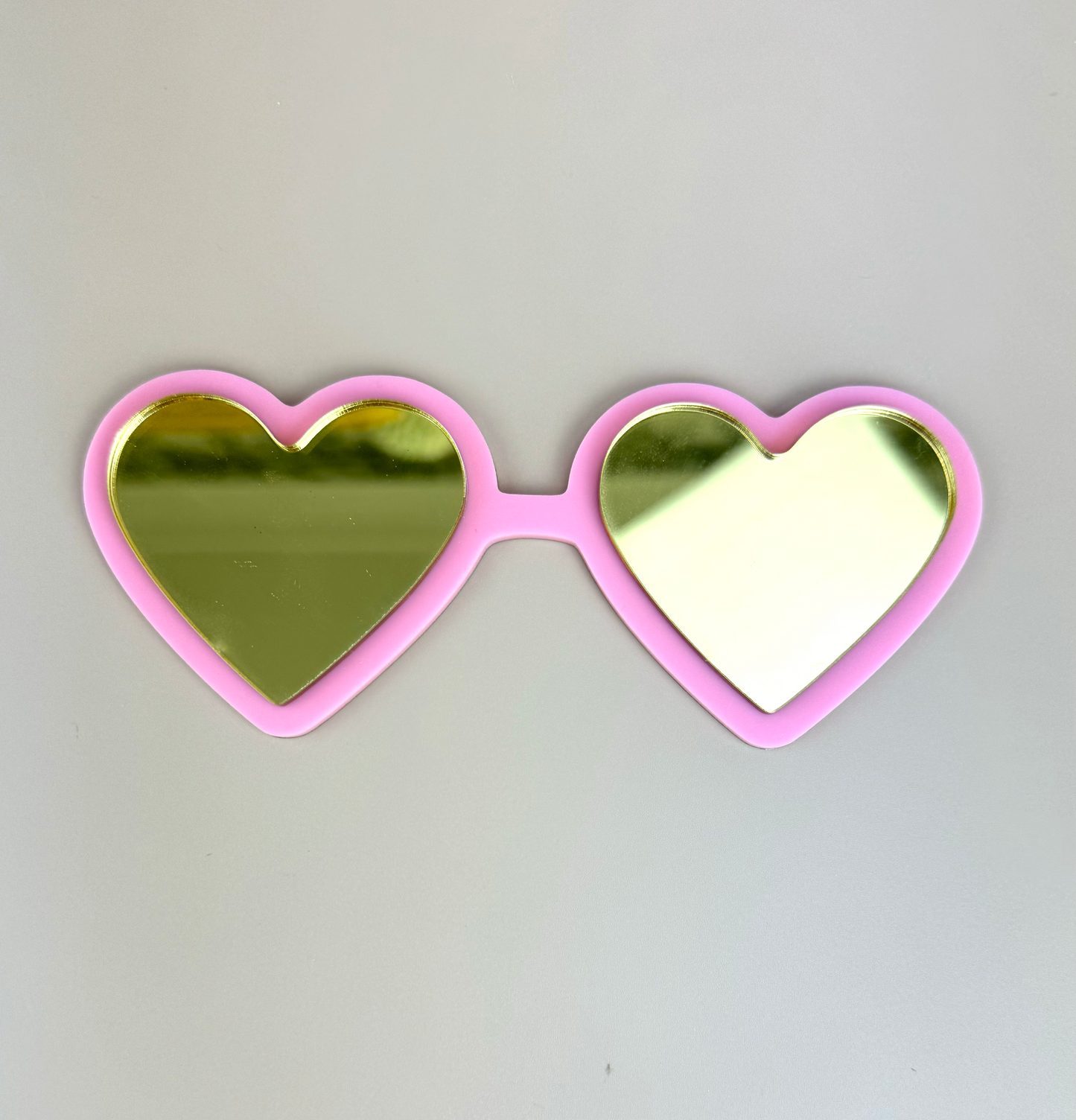 Acrylic Decor Shapes - Heart Sunglasses