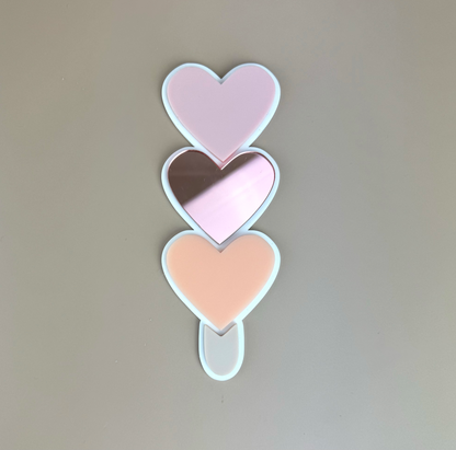 Acrylic Decor Shapes - Heart Trio Ice Cream