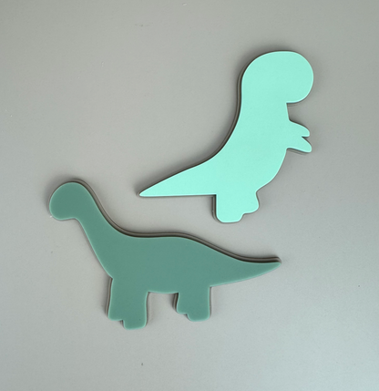 Acrylic Decor Shapes - Dino Duo