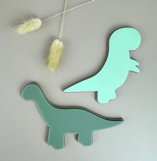 Acrylic Decor Shapes - Dino Duo