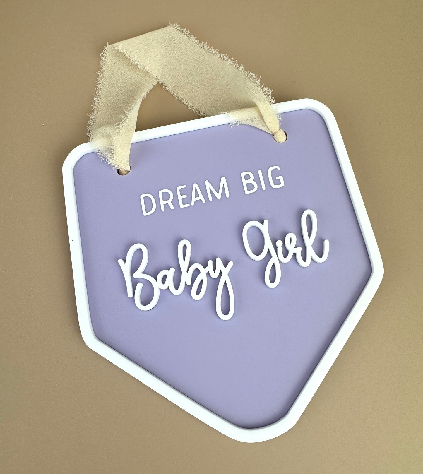 Decor Wall Banner - Dream Big Baby Girl