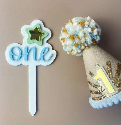 Cake Topper - One - Star